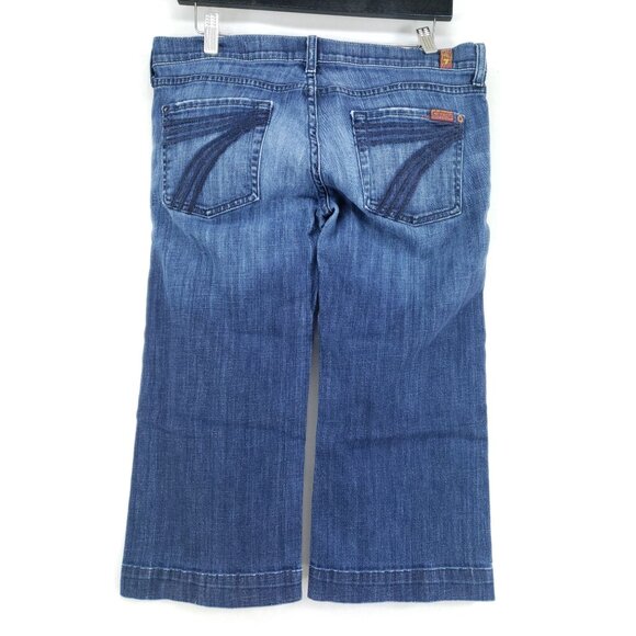 7 For All Man Kind Denim Capri Women's Size 30 - Picture 2 of 7